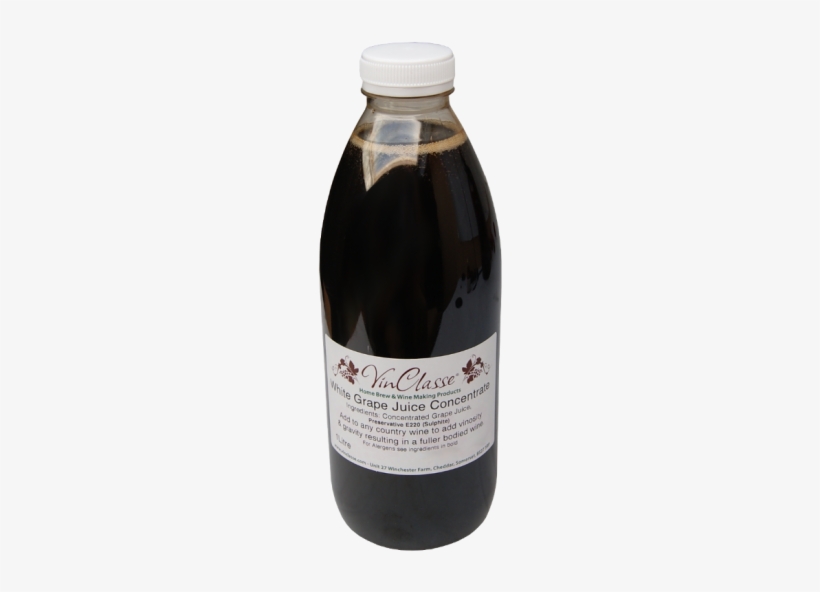Vinclasse 1 Litre White Grape Juice Concentrate - Glass Bottle, transparent png download