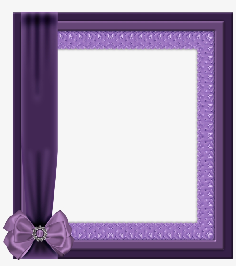 Violet Clipart Frame - Picture Frame, transparent png download