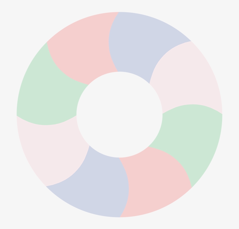Red, White And Blue Frame - Circle, transparent png download