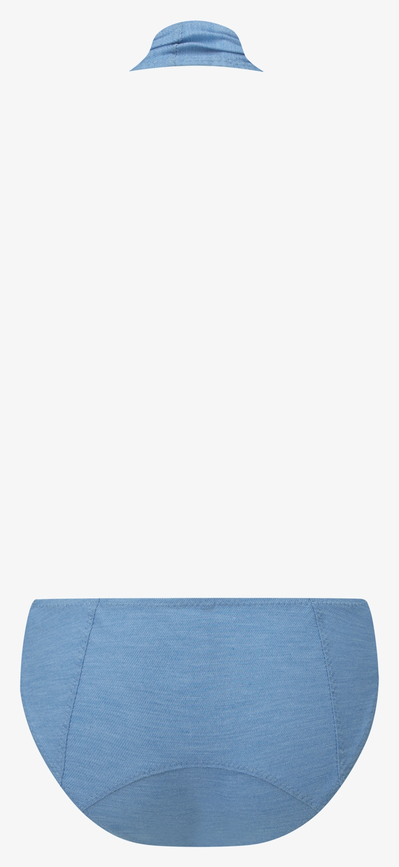 Riri Faded Denim Maillot - Bag, transparent png download