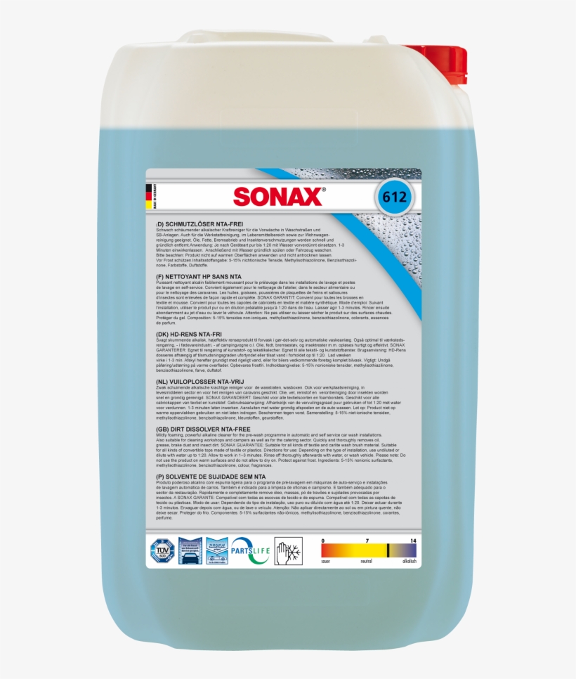 Sonax Dirt Dissolver Nta-free - Sonax 624, transparent png download