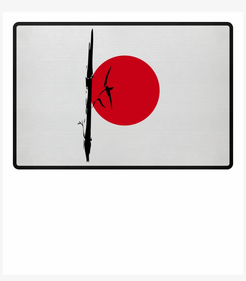 Japanese Sun Doormat Printed In Germany - Crescent, transparent png download