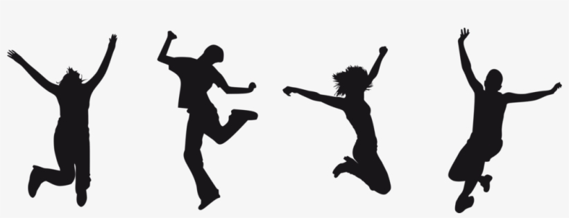 Silhouette Computer Icons Art Drawing - Silhouette Jumping For Joy, transparent png download