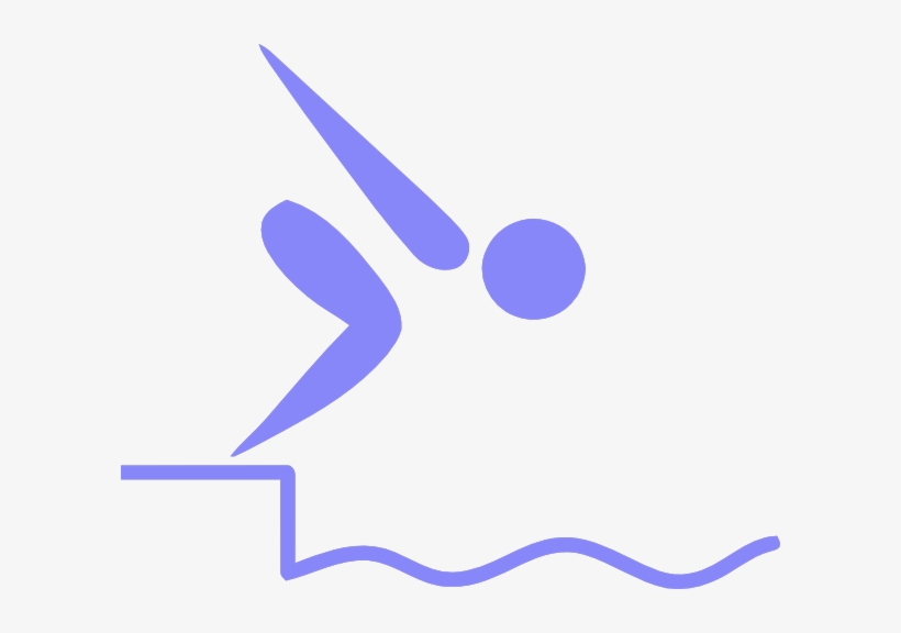 Silhouette - Swimming Pictogram, transparent png download