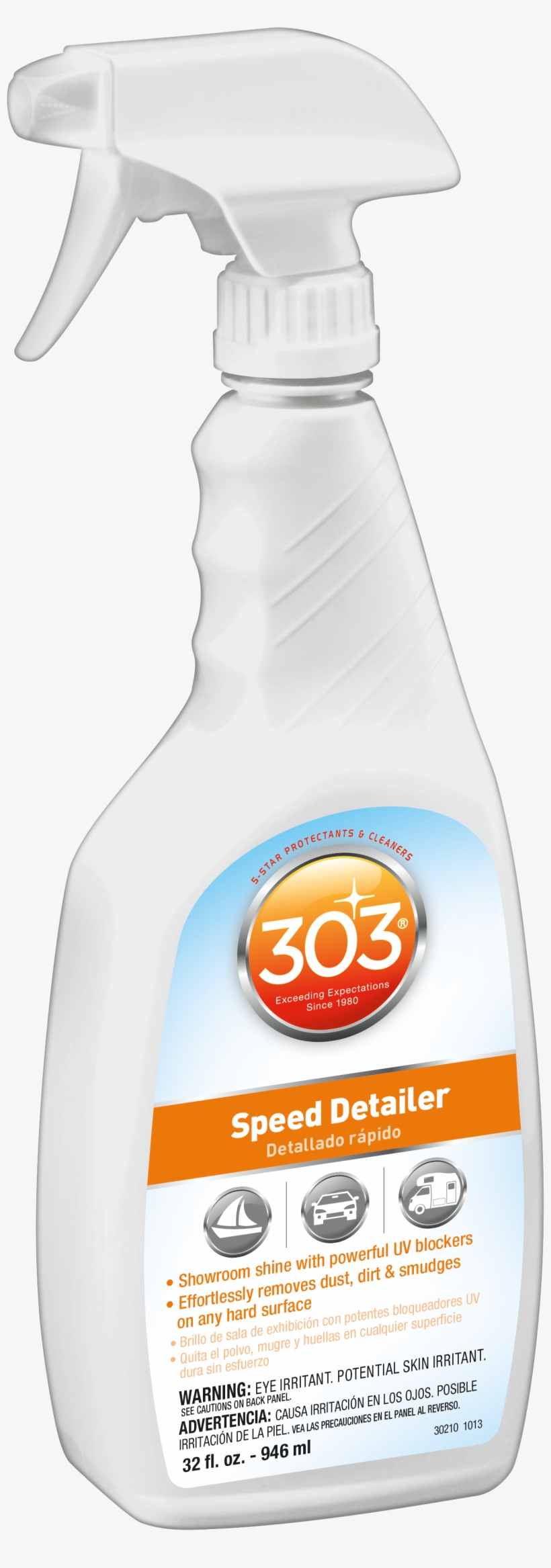 303 Speed Detailer - 303 Products 303 Multi-surface Cleaner 3 Pack, 32 Oz, transparent png download
