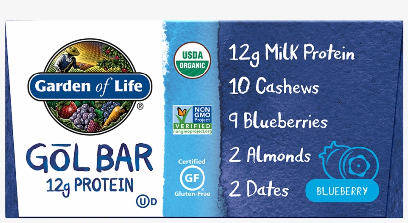 Garden Of Life Gol Bar, Blueberry Flavor, - Garden Of Life Gol Bar, transparent png download
