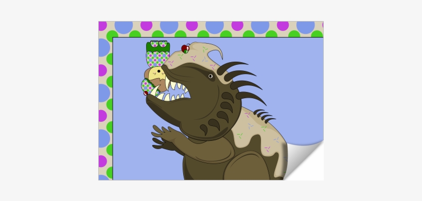 Mean Monster With Kawaii Person - Mean Monster With Kawaii Person Ornament (round), transparent png download