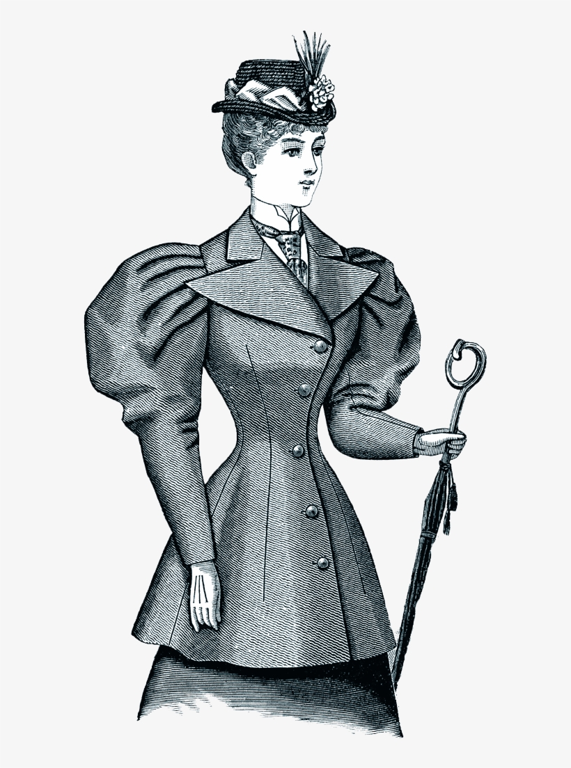 **free Vintage Digital Stamps** - Vintage Victorian Era Drawing, transparent png download