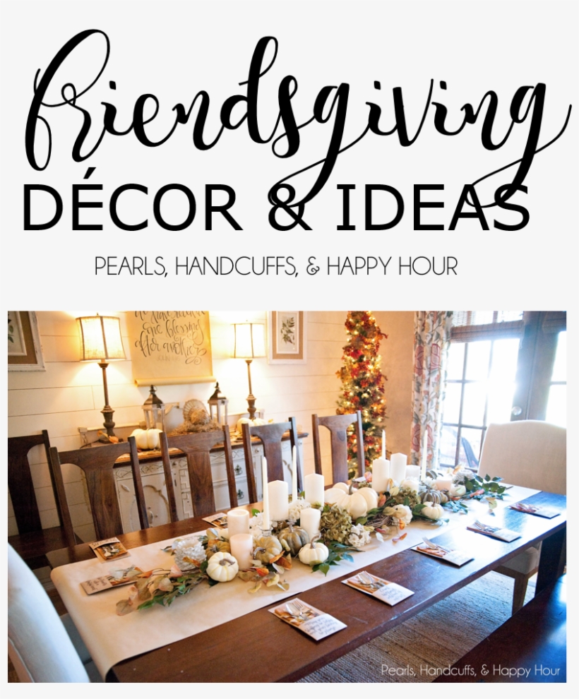 I Wanted The Adult Table To Be Festive And Simple - Friendsgiving Decor Ideas, transparent png download