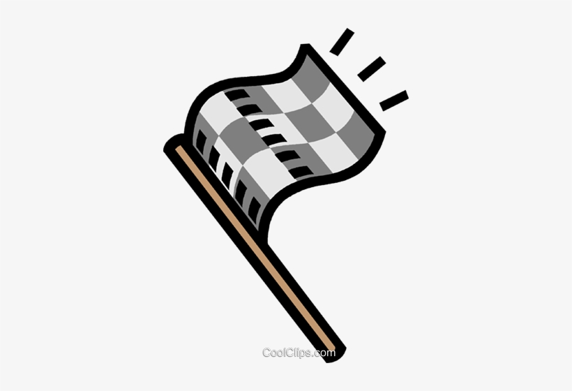 Race Finish Flag Royalty Free Vector Clip Art Illustration - Illustration, transparent png download