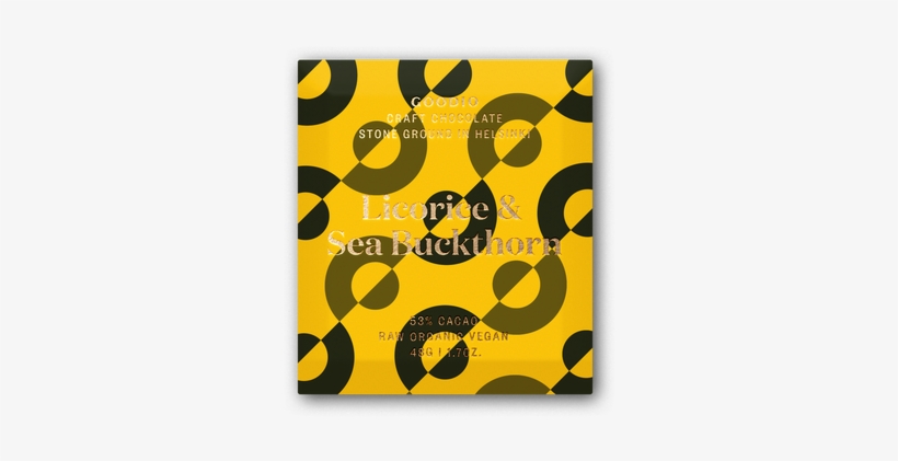 Licorice & Sea Buckthorn - Goodio Chocolate, transparent png download
