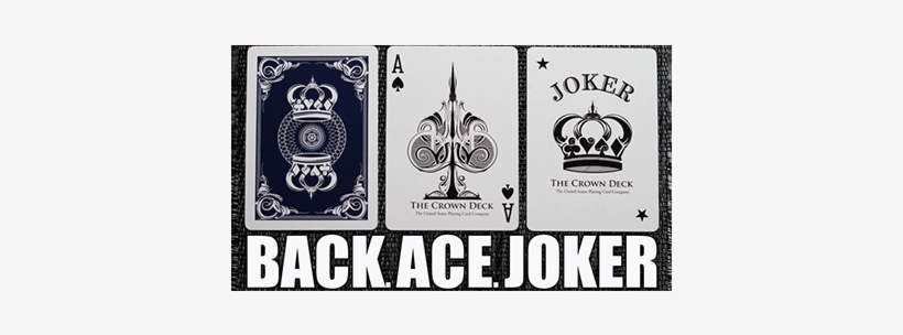 The Crown Deck From The Blue Crown - Blue Crown Gold Crown Playing Cards, transparent png download