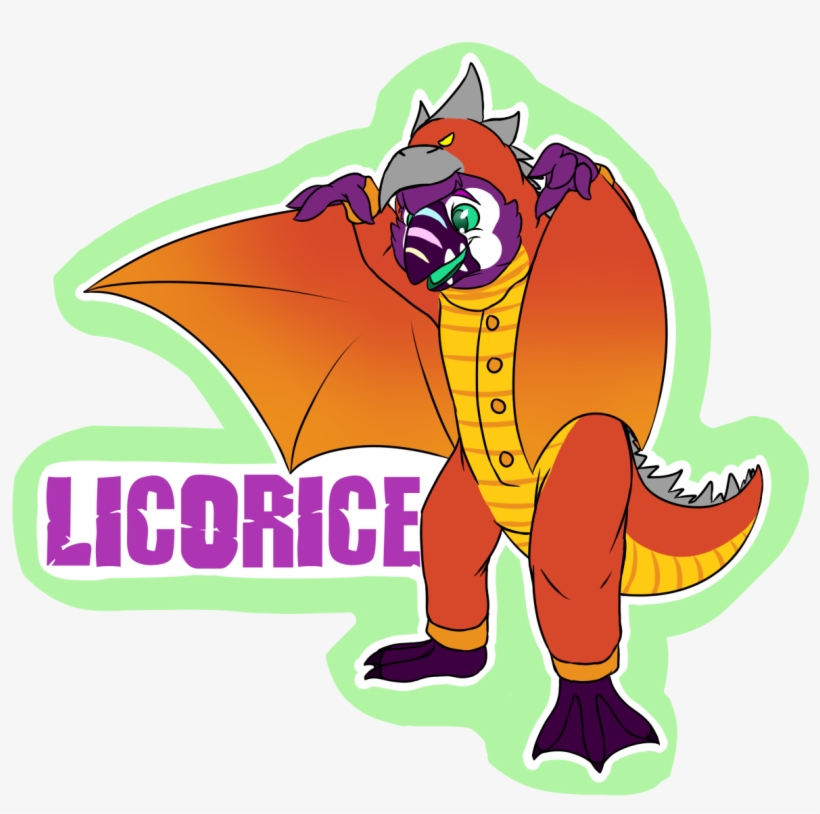 [c] Licorice Ac Kaiju Badge - Cartoon, transparent png download