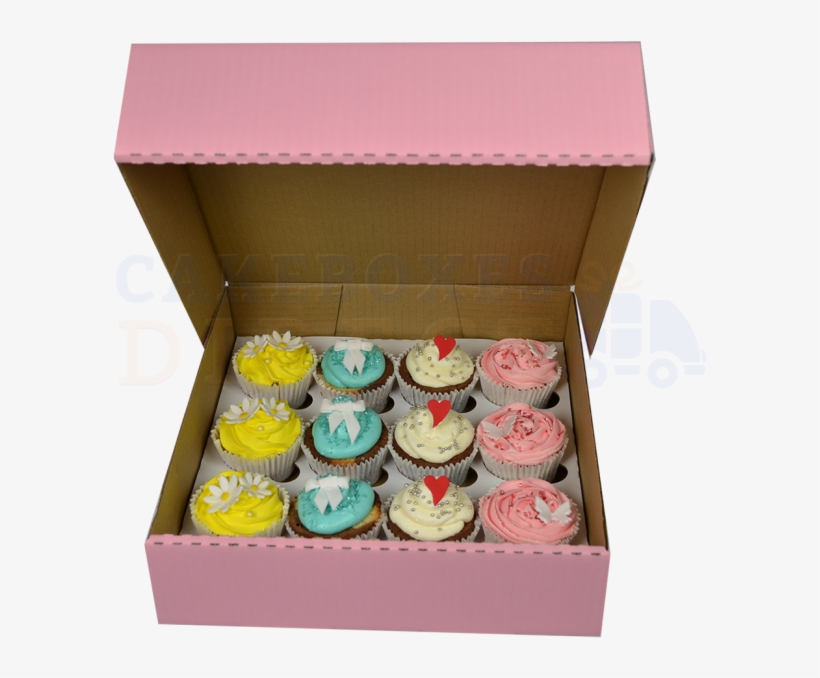 Zoom - Box Of Cupcakes Png, transparent png download