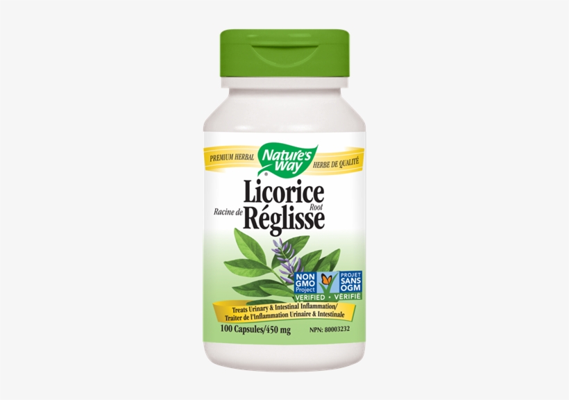 Licorice Root - Nature's Way Licorice Root, 450mg, 100 Capsules, transparent png download