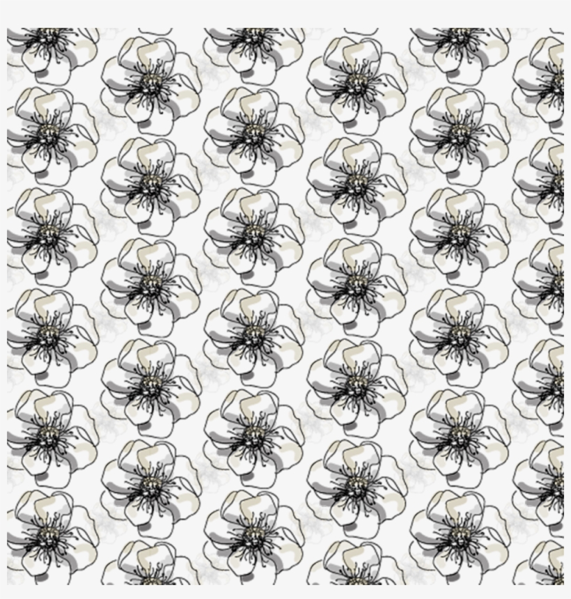 Grey Flower Box Pattern For Website - Line Art, transparent png download