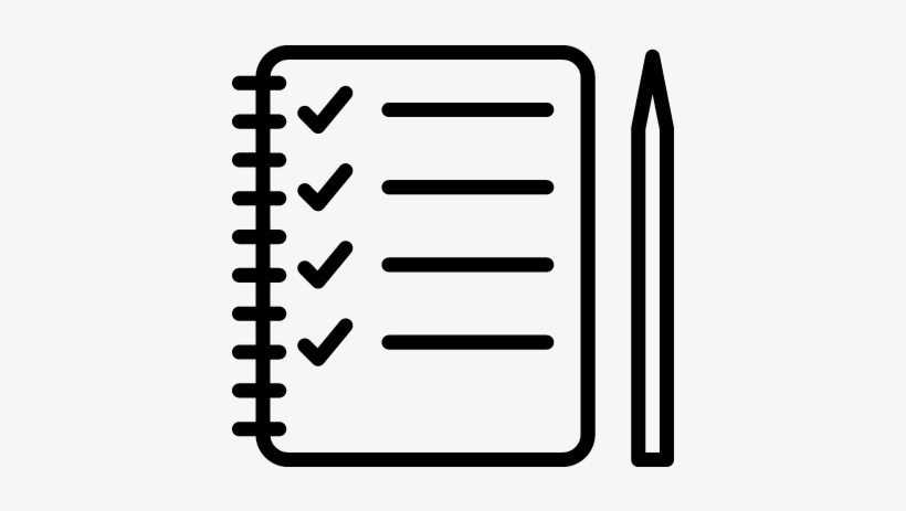 Download Checklist And Pencil Vector - Checklist Icon Svg | Transparent ...