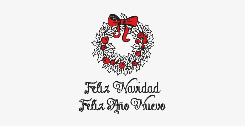 Felices Fiestas En Blanco Y Negro, transparent png download