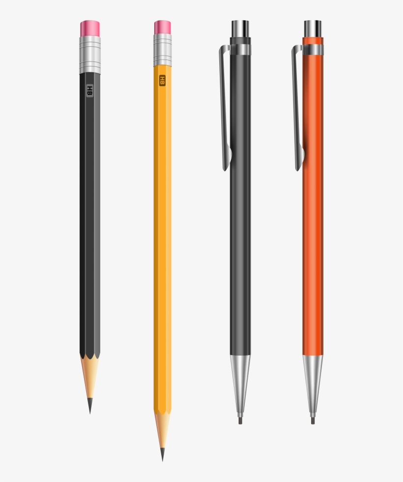 Pencil Stationery Vector - Mechanical Pencil Vector, transparent png download