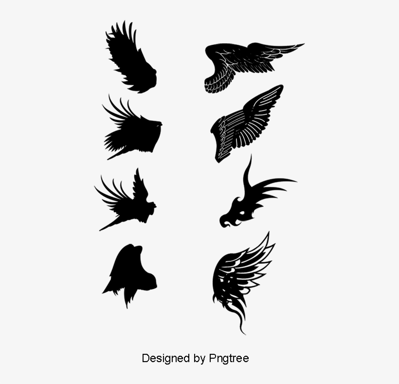 Uma Coleção De Gráficos De Vetor De Asas - Vector Graphics, transparent png download