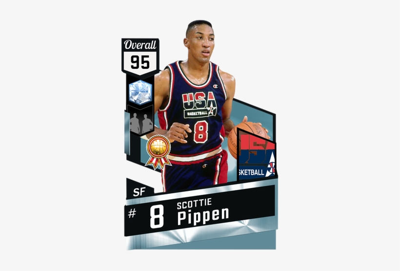 '92 Scottie Pippen Diamond Card - Nba 2k Gilbert Arenas, transparent png download