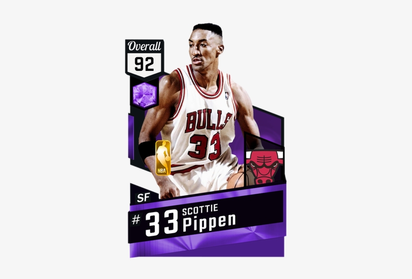 '93 Scottie Pippen Amethyst Card - Nba 2k18 Gilbert Arenas, transparent png download