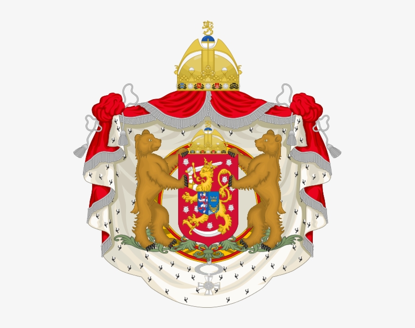 Greater Coat Of Arms Of Finland - Saxe Coburg Saalfeld Coat Of Arms, transparent png download