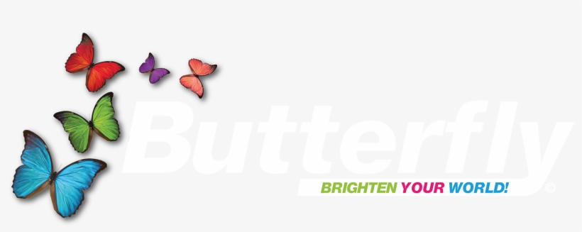 Butterfly-logo White - Product, transparent png download