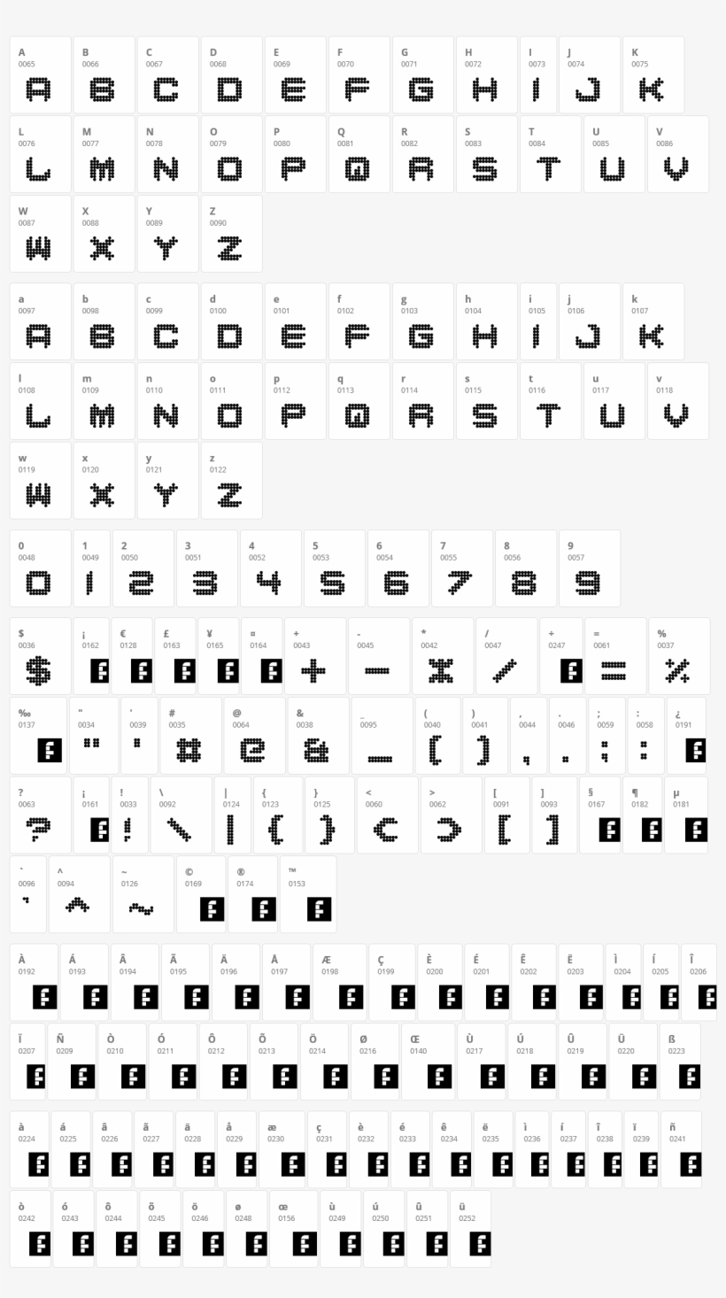 Dance Floor Character Map - Font, transparent png download