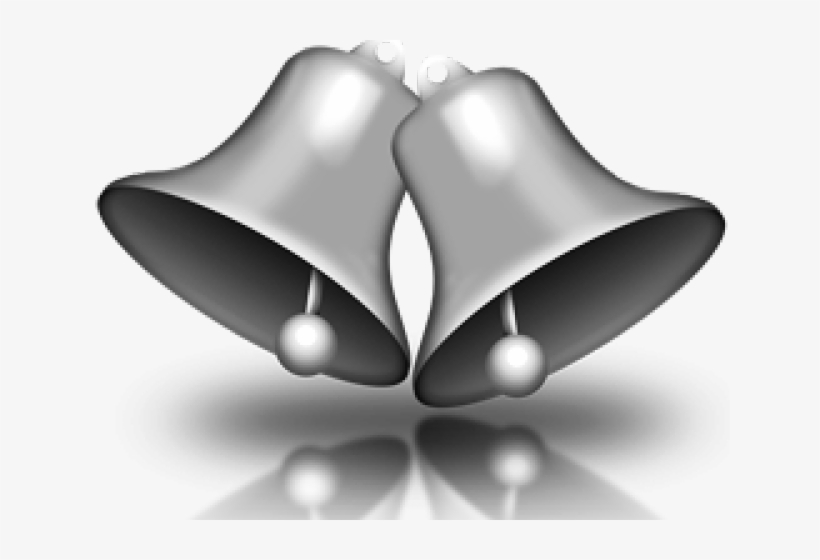 Christmas Bell Silver Png, transparent png download