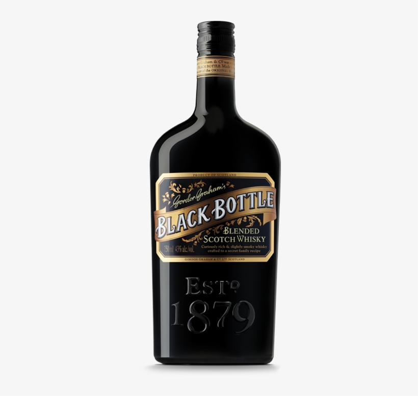 Black Bottle Blended Scotch Whisky - Gordon Graham's Black Bottle Scotch, transparent png download