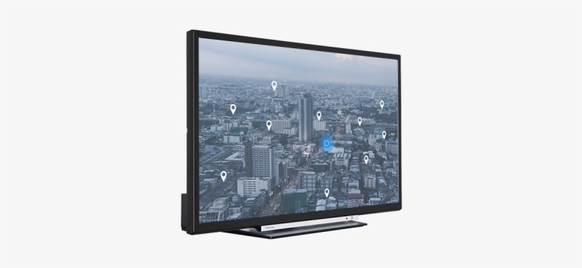 32" Toshiba Hd Ready Tv Perspective Thumbnail - Toshiba Smart Tv 32w3753dg, transparent png download