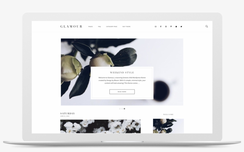 Glamour Theme - Laptop, transparent png download