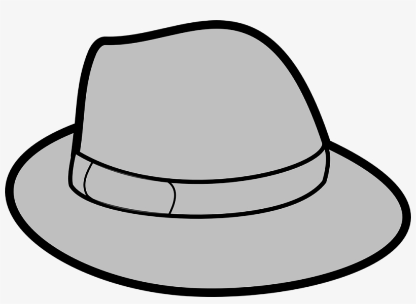 Black And White Clip Art Of Hat, transparent png download
