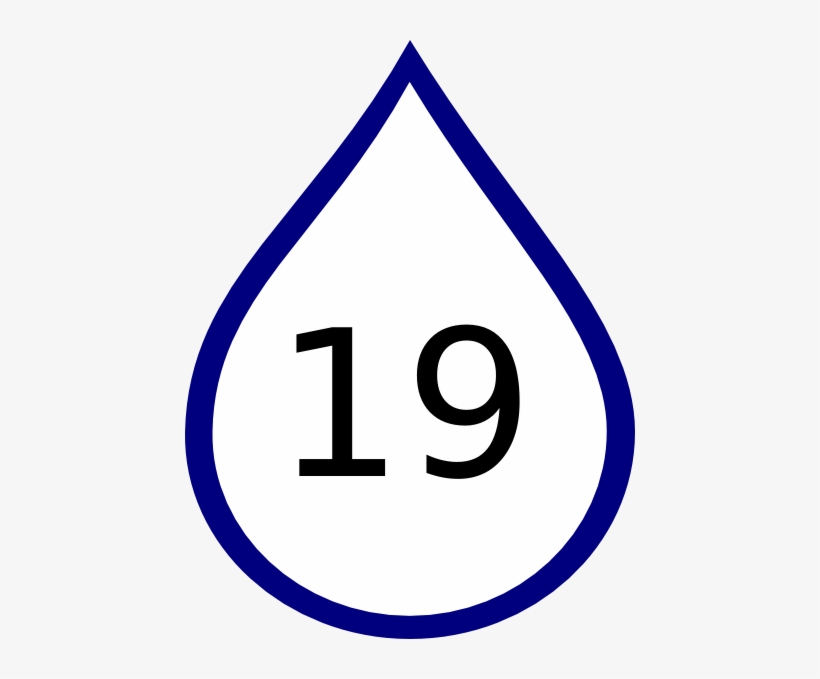 Cute Raindrop Clipart - Number Rain Transparent, transparent png download