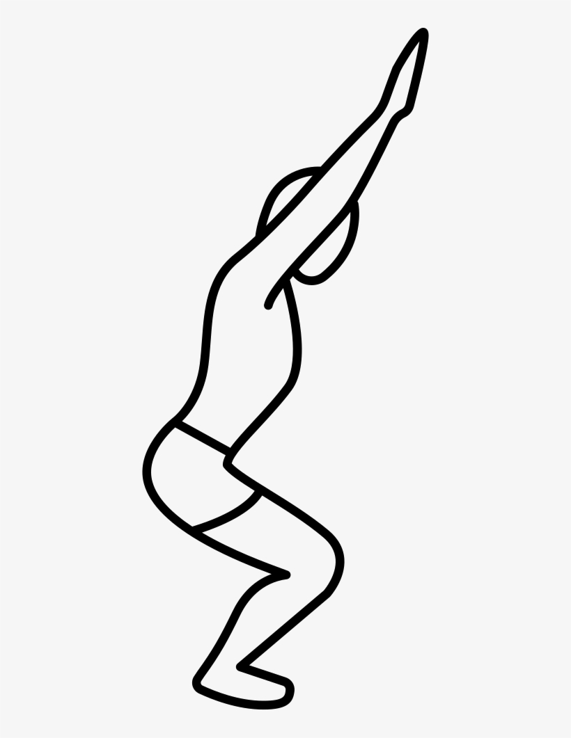 Man Flexing Knees With Arms Up Comments - Fisioterapia Desenho, transparent png download