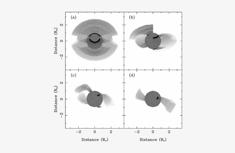 Synthetic Paβ Images Of The Accretion Curtains Models - Circle, transparent png download