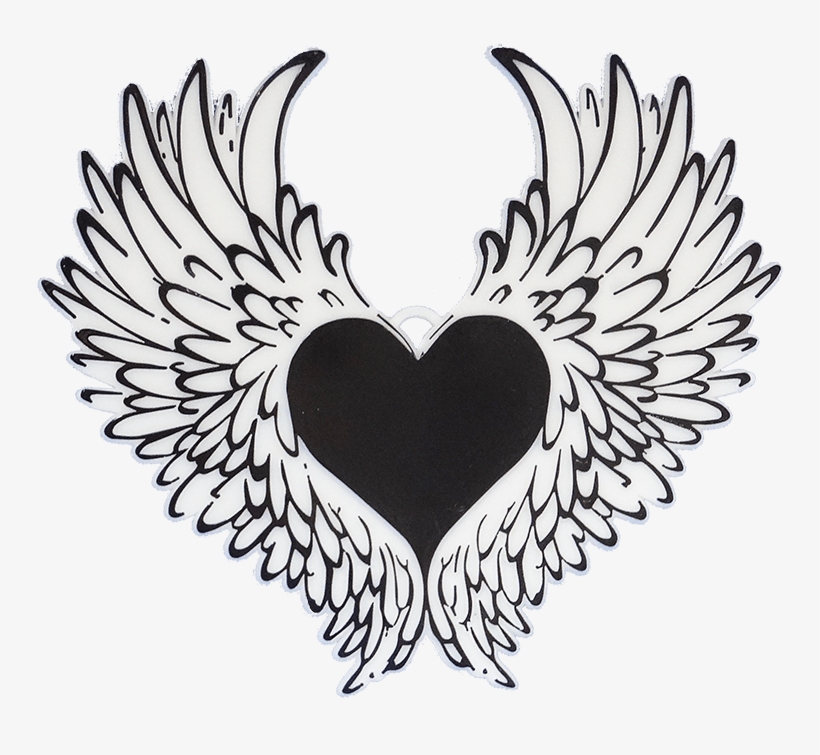 Heart Drawings With Wings, transparent png download