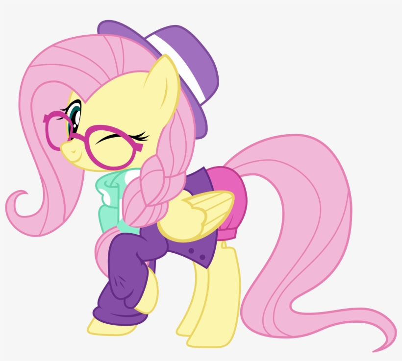 Pink Mammal Cartoon Vertebrate Fictional Character - Mlp Fluttershy Fake It Til You Make, transparent png download