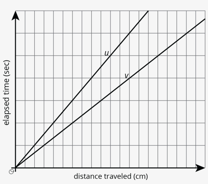 Lines U And V Also Show The Positions Of The Two Bugs - Plot, transparent png download