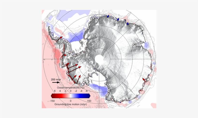 Rates Of Grounding Line Migration Around Antarctica - Hannes Konrad Et Al University Of Leeds Antarctic, transparent png download