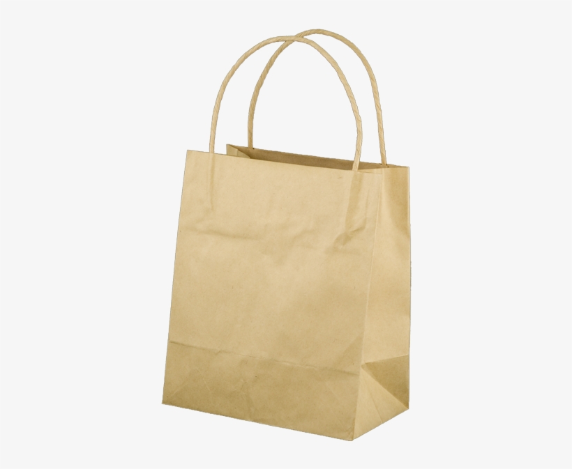 Brown Kraft Gift Bag - Brown Gift Bag Png, transparent png download