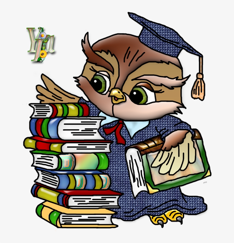 Owl School, School Teacher, School Ideas, School Cartoon, - Умная Сова, transparent png download