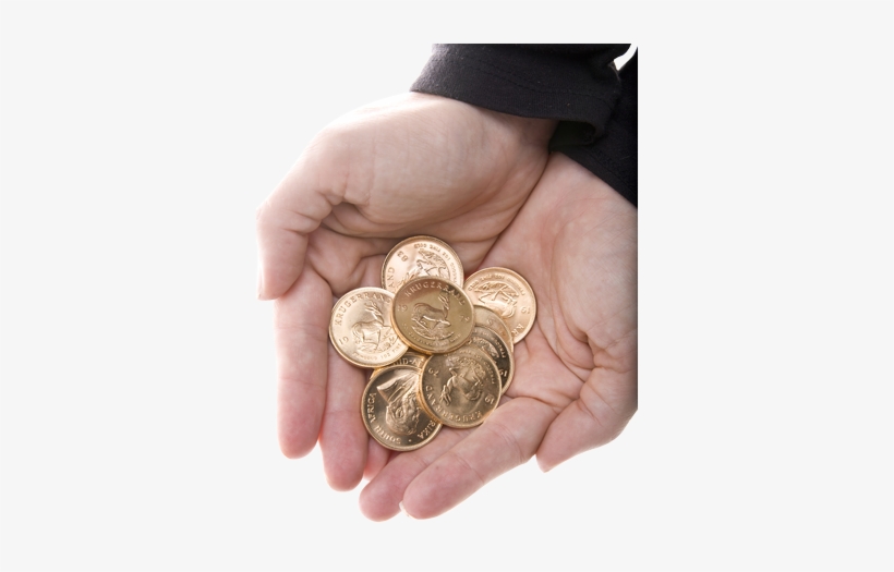 Goldcoinsmilwaukee - Gold Coin In Hand Png, transparent png download