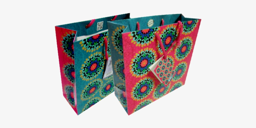 Millmade Paper Gift Bags - Designed Paper Bags Png, transparent png download