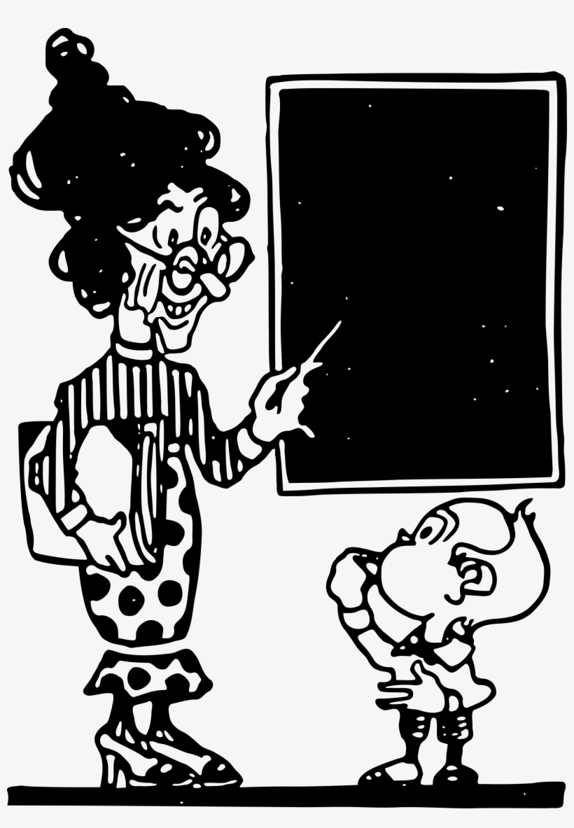 Big Image - Nauczyciel I Dzieci Grafika, transparent png download