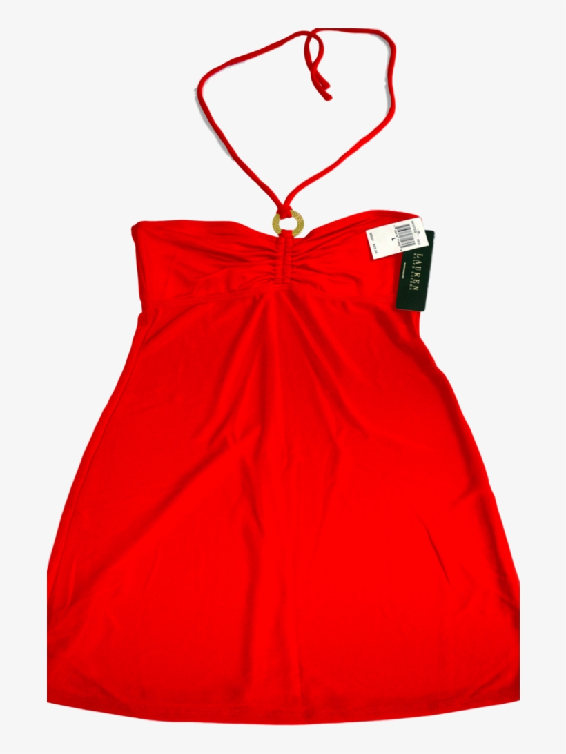 Ralph Lauren's Red Dress With Spagetti Straps, Made - Girl, transparent png download