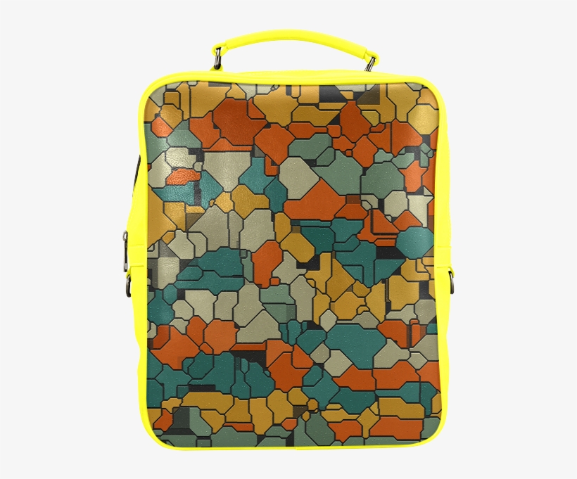 Personalized Custom Design Textured Retro Shapes Square - Garment Bag, transparent png download