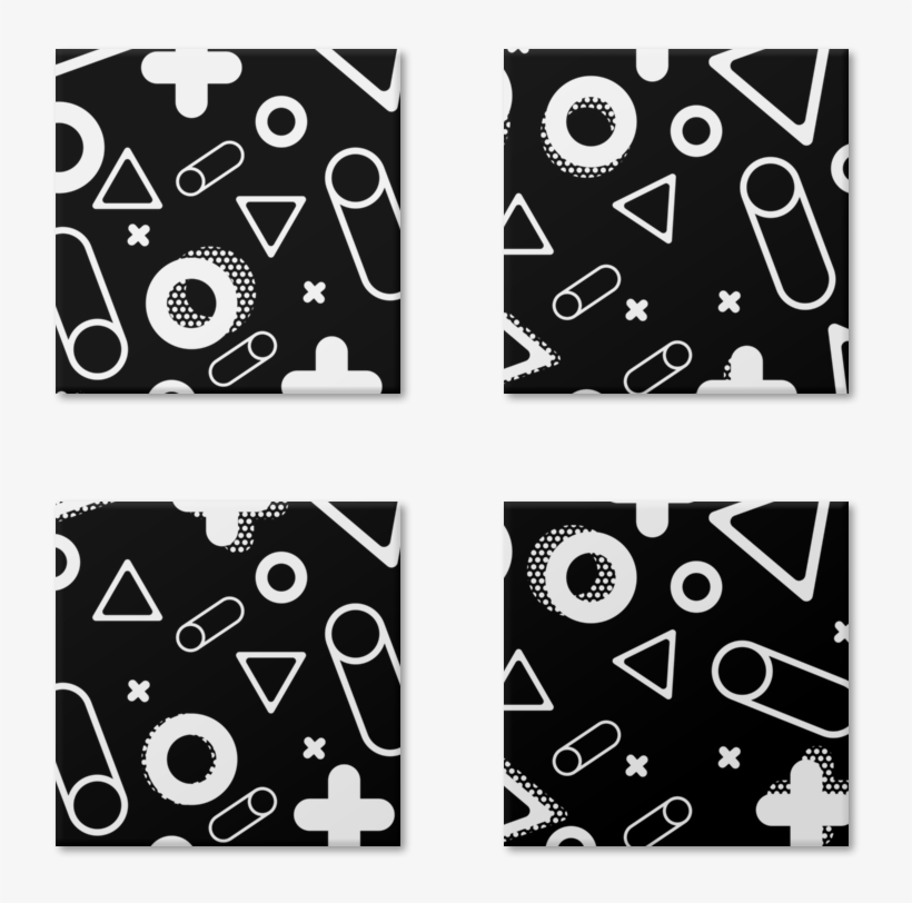 Magneto 90's Retro Shapes Patterns De Tobias Fonsecana - Handbag, transparent png download
