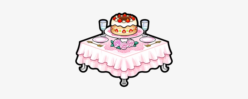 Party Table Render - Party Table Cartoon Png, transparent png download